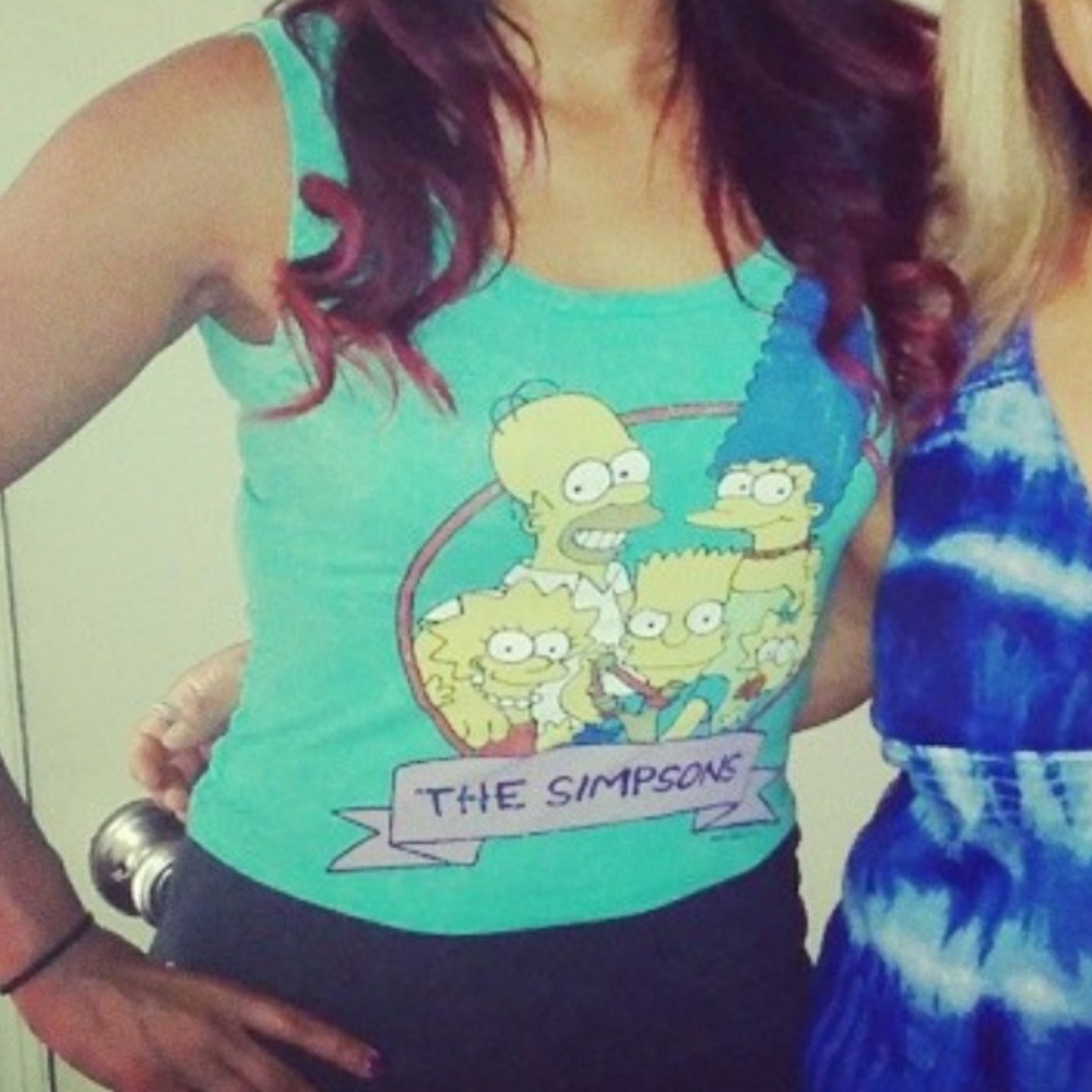 Simpson's cropped tank